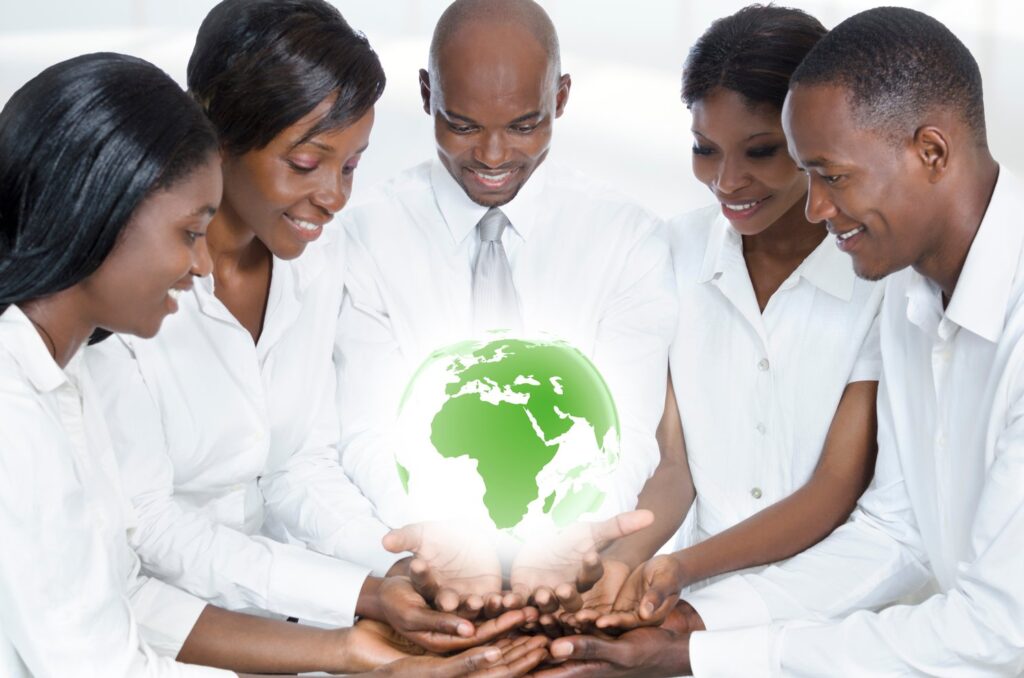 Groupe de professionnels africains collaborant autour de projets d’exportation vers l’Afrique de l’Ouest