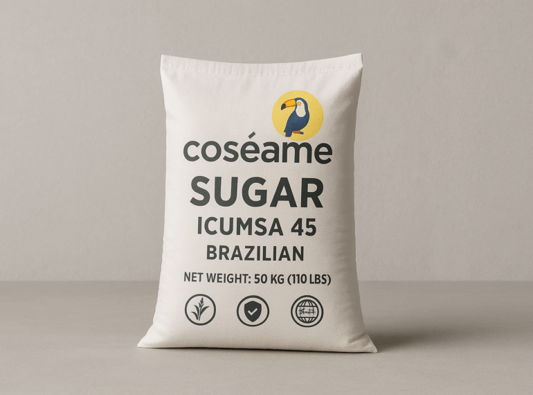 Sac de sucre ICUMSA 45 d'origine Brésilienne