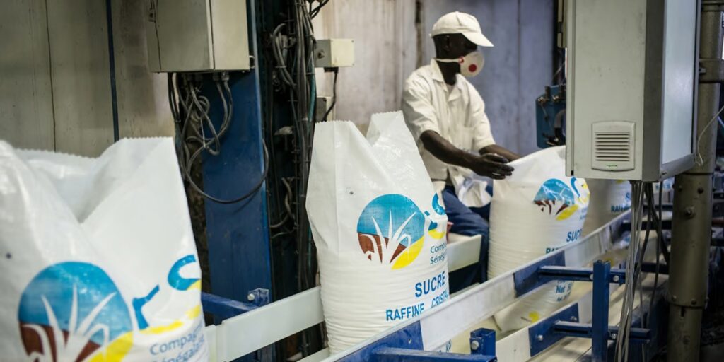 Usine de sucre en gros au Sénégal